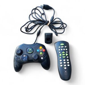 Original Xbox Controller S Type With Breakaway Cable And Remote Control